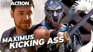 Maximus Meridius Kicking Ass | Gladiator | All Action
