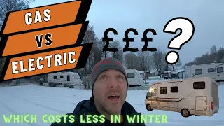 Gas vs Electric in a Motorhome, which costs less? | Winter van life