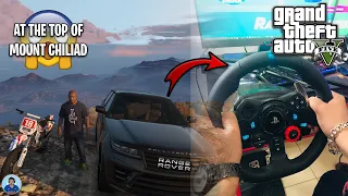 GTA 5 RANGE ROVER MOUNT CHILLIAD OFF ROADING CHALLENGE WITH LOGITECH G29 STEERING WHEEL GAMEPLAY #1