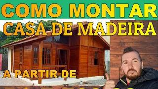 COMO MONTAR UMA CASA DE MADEIRA PRÉ FABRICADA