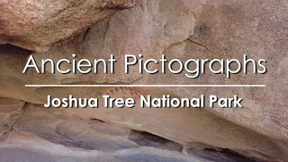 Ancient pictographs at Joshua Tree National Park, CA