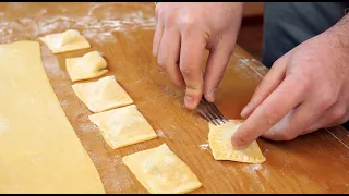 How To Make Homemade Spinach Ravioli & Mezzaluna Pasta From Scratch