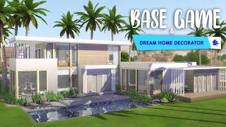 Base game & Dream Home Decorator | Modern house | Stop Motion build | The Sims 4 | NO CC