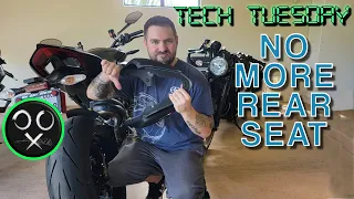 Ducati V4S Streetfighter Dark Stealth | Rear Seat Removal | Tech Tuesday