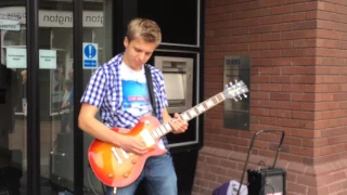 James Bell Busking 08 16 2014 The Loner Cover by Gary Moore