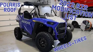 2022 Polaris RZR upgrades - Must have Accessories for all 50" trail machines + new wheels and tires