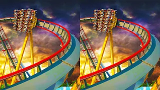 3D Roller Coasters Collection 998 VR Videos 3D SBS [Google Cardboard VR Experience] VR Box VRCoaster