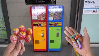 Mentos ＆ Chupa Chups Vending Machines - Korean Street Food