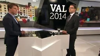 Valduellen: Åkesson och Ullenhag om invandring och kommentar - Nyheterna (TV4)
