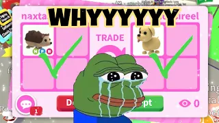 ACCEPTING ANY TRADE IN ADOPT ME!😭 GONE WRONG🤯😩