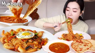 인도카레🇮🇳미고랭🇮🇩먹방!! 버터치킨커리&버터갈릭난 먹방Indian Butter Chicken Curry & Naan & MiGoreng Indonesian Mukbang ASMR