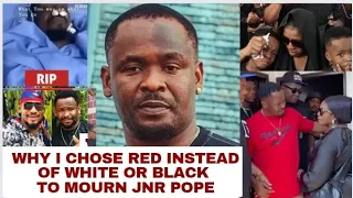 Zubby Michael Finally Cønfess❌💔 To Why He Wore Red Instead Of White Or Black To Mourn Junior Pope