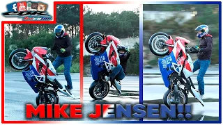 Two times World Stunt Champion, Mike Jensen rode my bike! 😱