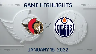 NHL Highlights | Senators vs. Oilers - Jan 15, 2022