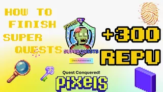 Pixels Online - How to Complete Guild Super Quests Guide | 300 Reputations | Free2play