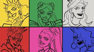 SIX the musical-queens introduce [animatic]