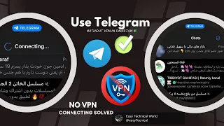 How to use Telegram Without VPN In Pakistan | Telegram Connecting Problem Solved 100% NO VPN