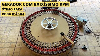 GRANDE GERADOR DUPLO TRIFÁSICO COM BAIXÍSSIMA RPM