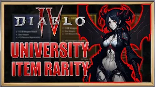 Diablo 4 University -  Understanding Item Rarity