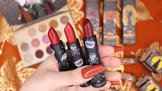 ASMR Colourpop x Hocus Pocus Collection 🎃🍂 | Whispering, Swatching