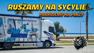 Ruszamy w kierunku Sycylii - parking na plaży ;-)  #46