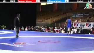 Pan Am 2012: GR 55 KG Round 1 Spenser Mango (USA) vs. Jefferson Mayea (ECU)