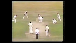 ENGLAND v WEST INDIES 4th TEST MATCH DAY 5 OLD TRAFFORD JULY 31 1984 ROGER HARPER DAVID GOWER