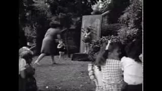 1940s Mom Throwing Knives at Kids