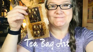 Altered tea bag art-How I grunge photos- inspirational nature walk #teabags #junkjournal #nature