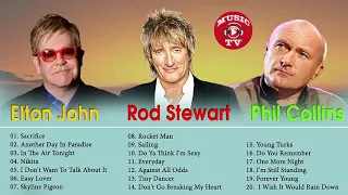 Phil Collins,,Elton John,  Rod Stewart Greatest Hits Playlist 2018