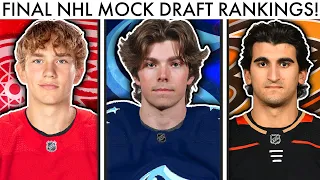 FINAL 2021 NHL MOCK DRAFT! (TOP 50 Prospect Rumors & Owen Power Kraken/Red Wings/Ducks)