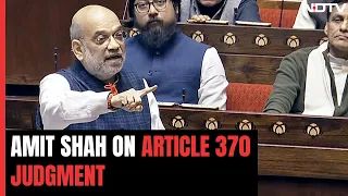 Amit Shah On Article 370 SC Judgement: Our Government Put Laptops In Hands Of Stone-Pelters