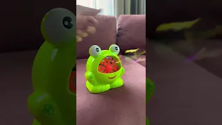 Лягушка 🐸 с мыльными пузырями. #дети #игрушки #игры #toys #frog #myfamily #лягушонок #обзор