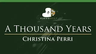 Christina Perri - A Thousand Years - LOWER Key (Piano Karaoke / Sing Along)