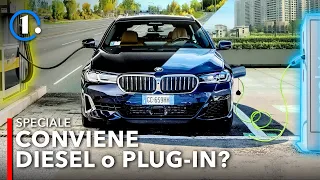 BMW contro BMW: meglio una Serie 5 ibrida plug-in o Diesel?