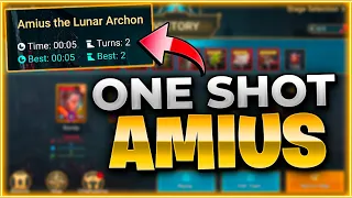 🔥DEFEAT Amius In 2 TURNS!! One Shot Amius The Lunar Archon With Georgid! Raid: Shadow Legends