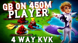 LordsMobile| GB ON 450M MIGHT PLAYER - 4 WAY KVK!!