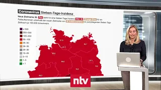 Aktuelle Zahlen zur Corona-Krise - Neu: Länder-Karte zeigt Weg zur Ziel-Inzidenz 35 | ntv