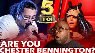 TOP 5 LINKIN PARK'S COVERS ON THE VOICE | THE VERY BEST AUDITIONS