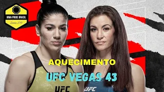 AQUECIMENTO UFC VEGAS 43 AO VIVO KETLEN VIEIRA X MIESHA TATE