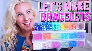 LET'S MAKE VSCO BRACELETS TOGETHER (HOW TO MAKE BEADED BRACELETS) FALL 2020 || Kellyprepster