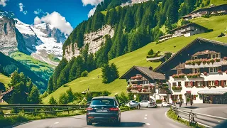 🇨🇭Driving In SWITZERLAND - Lauterbrunnen To Grindelwald | Stunning Swiss Mountain Village