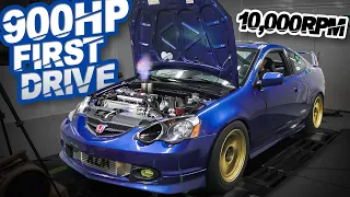900HP AWD K24 RSX FIRST DRIVE! (10,000RPM Pulls with 2.2L Destroker) - Ep.14