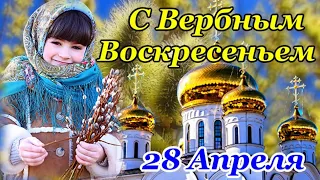 С ВЕРБНЫМ ВОСКРЕСЕНЬЕМ🌿Самое Красивое Поздравление с Вербным Воскресеньем! 9 Апреля!