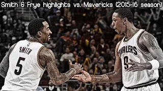 JR Smith & Channing Frye 27 pts & 4 ast combined vs. Mavericks (NBA RS 2015/2016) - AWESOME!