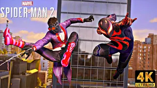 Peter and Miles VS Sandman with the Hellfire Gala Suits | Marvel's Spider-Man 2 (4K 60FPS HDR)