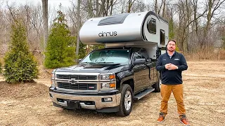 2021 nuCamp Cirrus 620 Truck Camper Feature Video In Stock | The nuCamp RV Dealer in Michigan