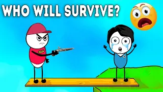 WHO WILL SURVIVE 😲😲 Flashback Tricky Fun Riddles Full Gameplay | Khaleel and Motu