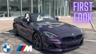 First Look At 2023 BMW Z4 M40i In Thundernight Metallic!