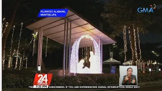 Christmas installation at walkthrough tunnel ng mga pailaw, dinarayo sa Alabang | 24 Oras